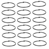 PRETYZOOM 30Pcs Shower Curtain Rings Resistant Hooks for Easy Sliding Elegant Design for Bathroom Decor Compatible with Standard