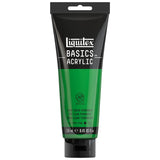 Liquitex BASICS Acrylic Paint, 250ml (8.5oz) Tube, Light Green Permanent