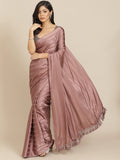 Womanista Womens Striped Satin Sarees (Ti2879_Mauve)