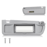 Sun Visor for 2006-2011 Honda Civic EX LX Sedan SI Coupe, Right Passenger Side Gray Sunvisor Replacement 83230-SNA-A01ZA