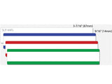 Seiko Assorted File Folder Labels (Green Red Blue White) 130 Labels