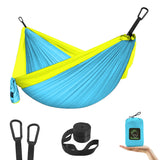 Grassman Kids Small Hammock for Camping Portable Hammock for Child Girls Boys Ultralight Backpack Mini Hammocks with Straps Sky