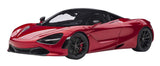 Autoart Mclaren 720S Memphis Red Metallic with Black Top and Carbon Accents 1/18 Model Car