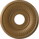 Ekena Millwork CMP13BECGH Berkshire Thermoformed PVC Ceiling Medallion (Fits Canopies up to 5 3/4), 13OD x 3 1/2ID x 3/4P, Metal