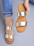 Shoetopia Embellished Stylish Golden Flats For Women /Eu42,Golden,9,B0DFVHKNSP