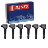 6 pc DENSO Direct Ignition Coils compatible with Honda Accord 3.5L V6 2008-2012