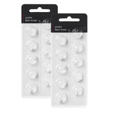 Hearing Aid Domes for Oticon Replacements, Oticon Minifit Open Vent Bass Domes (6 mm/2 Packs), Universal Domes for Oticon Hearin