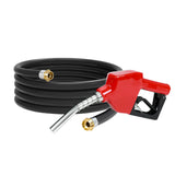 SUPERFASTRACING 1'' x 20' Fuel Transfer Hose with Auto Fuel Nozzle 3/4 Inlet & 13/16 Outlet Fluid Oil Pump Tank Tube