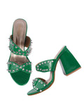 Shoetopia Women'S Heeled Sandal-7 Kids Uk (Girls-Mintra-Green)-Eu40,Green,7,B0D4VQYSVF