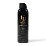 Black Girl Sunscreen - Make it Glow Face & Body Moisturizing Sunscreen Spray SPF 30, No White-Residue for Melanin Rich Skin (SPF