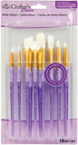 Royal Brush Manufacturing BRUSH TAKLON WHITE 15/PKG, us:one size