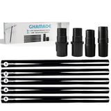 5Pack 1.25 Inch Vacuum Extension Wands plus 13/8'' to 11/4'' Vacuum Hose Adapter 1.25 Inch Shop Vac Extension Tubes, Accesso
