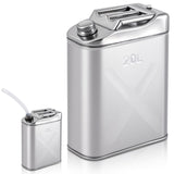 Blulu 1 Pcs 20-qt (5 Gallon) Stainless Cooking Oil Storage Can 13. 6 x 6. 7 x 18. 5 Commercial Grade 304 Food Safety Oil Distrib