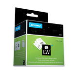 Dymo LabelWriter Name Badge Labels, 2 1/4 x 4, Black on White 30857
