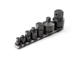 TEKTON 1/4, 3/8, 1/2, 3/4 Inch Drive Impact Adapter/Reducer Set with Rail (7-Piece) | SIA99127