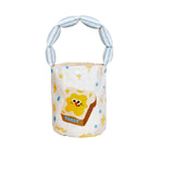 Snappsy Women Bucket Bag Portable Purse Casual Cute Handbag For Gift Holiday Festive Bread Pattern