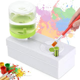 Lansing Paint Brush Cleaner Brush Rinser with Drain Water Circulation Paintbrush Scrubber Cleaner Rinser Cup for Acrylic, Waterc
