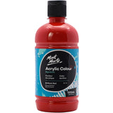 Mont Marte Signature Brilliant Red Acrylic Paint, 16.9oz (500ml), Semi-Matte Finish, Suitable for Canvas, Wood, Fabric, Leather,