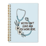 WEFKODO Blue Stethoscope Nurse Notebook Journal Nurses Week Gifts