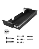 VEVOR 26 Wide Under Desk Drawer Slide Out, Under Desk Mounted Pull-out Drawer Attachment, Hidden Desktop Storage Organizer, Unde