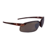 CROSSFIRE29117 Crossfire Brown Safety Glasses, ScratchResistant, Frameless
