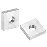 uxcell 10Pcs M3x8mmx2mm Square Nuts, Carbon Steel Zinc Plated Coarse Thread Square Nuts Fasteners for Home Repairs and Professio