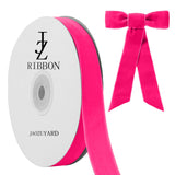 JaoZuyard Hot Pink Velvet Ribbon 5/8 X 10 Yards Velvet Ribbon Hot Pink for Gift Wrapping Christmas Valentines Halloween Decorati
