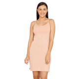 Zivame Knit Cotton Kurti Slip for Women - Roebuck Beige