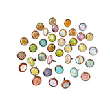ECOMISTIQ 200Pcs Paper Fasteners 0.47inch Iron Round Mini Brads for Crafts Card Making | Decorative Brads | Scrapbooking Embelli
