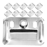 HOMSFOU 200Pcs Stainless Steel Wall Panel Clamps - Integrated Wall Panel Fixing Clips for Easy Installation in Home and Commerci