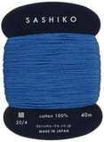 Yokota Daruma Sashiko Thread Single and Variegated Color (Blue, Thin 40M Card)