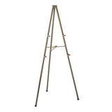 Quartet Tripod Display Easel, 72 High, Steel, Bronze