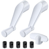 Enhon 3 Pack 3/8'' Spline Socket Crank Handle with Tee Handle Casement Operator, Stone Finish, Easy Install, Smooth 360 Degree O