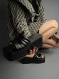 Shoetopia Retro Style Platform Heels,Black,2,B0BNNNFWRF