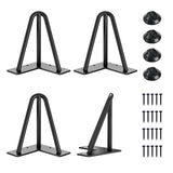 SMARTSTANDARD Hairpin Table Legs 6 Inch, 1/2'' in Diameter 3 Rods, Metal Home DIY Projects for Nightstand, Coffee Table, Dresser