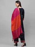 Anni Designer Women'S Cotton Blend Straight Printed Kurta With Pant & Dupatta (My Hit Nw Black_Xxl_Black_Xx-Large),Black,2XL,Cotton Blend,Straight,Dupatta