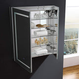 Fresca Spazio 30 Wide X 36 Tall Bathroom Medicine Cabinet W/Led Lighting & Defogger