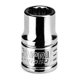 Capri Tools 3/8 in. Shallow Socket, 3/8 in. Drive, 12point, SAE