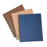 Mintra 100% Recycled Notebooks (Letter Size (8.5in x 11in), Solid Set 3pk)