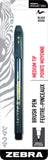 Zebra Pen Zensations Brush Pen, Medium Brush Tip, Black Water-Resistant Ink, 1-Pack