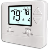 Heagstat Non Programmable Thermostats for Home 1 Heat/ 1 Cool, DIY Instal, CWire Not Required.