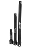 LEXIVON Impact Driver Extension Bar Set, 3/8 Drive | 3Piece 3 6 & 8 Long, Organized In A Tray | Hardened and Heat Treated C