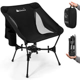 Gonex Portable Camping Chair, The 5th Gen Ultralight Compact Backpacking Foldable Lightweight Folding Chair for Outdoor Camp Hik