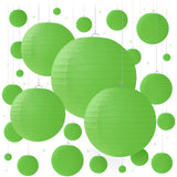 Green Paper Lanterns - 25 Piece Set - Green Party Decorations for Birthdays, Weddings and Special Occasions by Avoseta