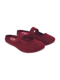 Shoetopia Comfortable Cozy & Chic Flat Cherry Mules For Women & Girls /Eu41,Cherry,8,B0F6V4699N