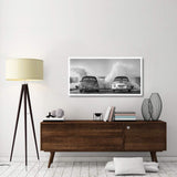 Ocean Waves Breaking On Vintage Beauties (Bw)-Paper Art-50,,X26,,