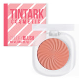 TINTARK Cheeky Blush Compact for Face Cheeks, Talc Free Blusher Palette, Matte Powder Makeup, Natural Healthy, Mauve Pink Magent