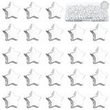 UHOMENY 200Pcs Star Spacer Beads Star Shape Silver Loose Bead Small Hole Star-Shaped Alloy Metal Plated Five-Pointed Pendant Bea