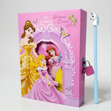 Shree Technesh Cute Angel Printed Designer Lock Diary With Pen, Lock Diary For Girls Kids