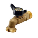 Everflow Supplies 46121-NL Quarter Turn Hose Bib w/1/2 Mip And A 1/2 Solder Cup Connect
